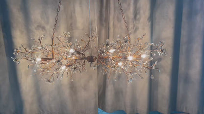 Fiore Linear Chandelier 43"51"68"