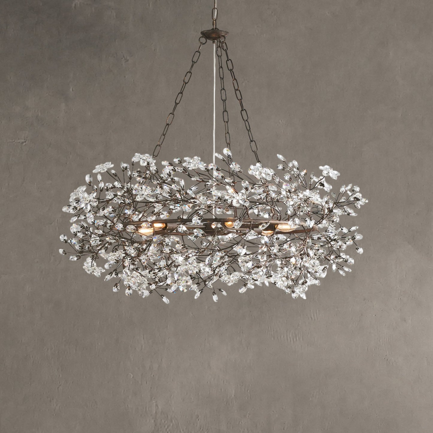 Fiore Crown Chandelier 39" 48" 60"