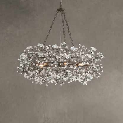 Fiore Crown Chandelier 39" 48" 60"
