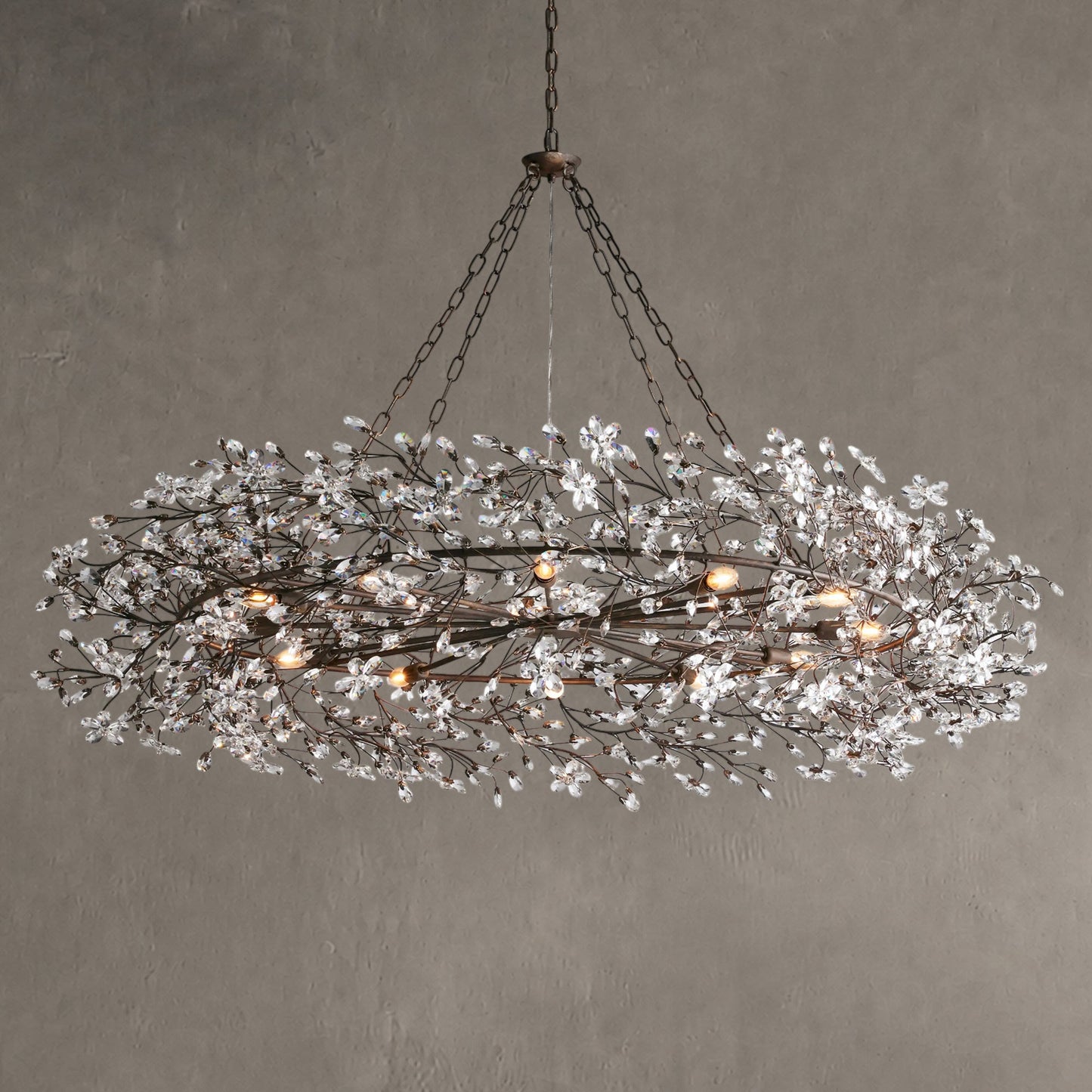 Fiore Crown Chandelier 39" 48" 60"
