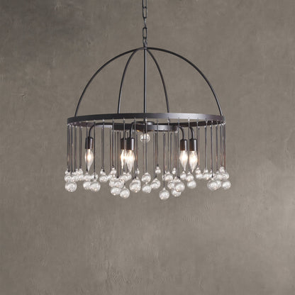 Aubrey Crystal Ball Round Chandelier 5 Light / 8 Light