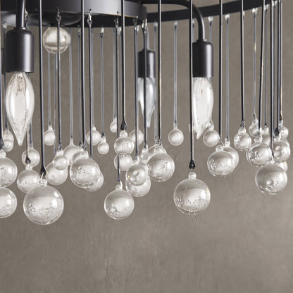 Aubrey Crystal Ball Round Chandelier 5 Light / 8 Light