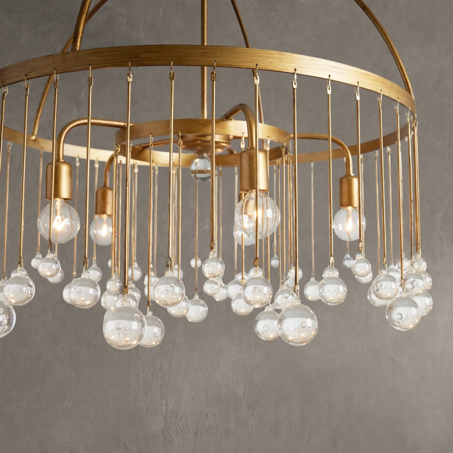 Aubrey Crystal Ball Round Chandelier 5 Light / 8 Light