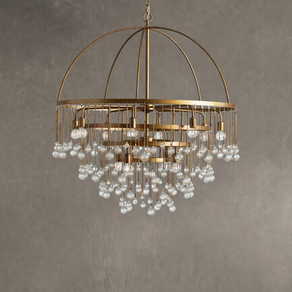 Aubrey Crystal Ball Round Chandelier 5 Light / 8 Light