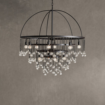 Aubrey Crystal Ball Round Chandelier 5 Light / 8 Light
