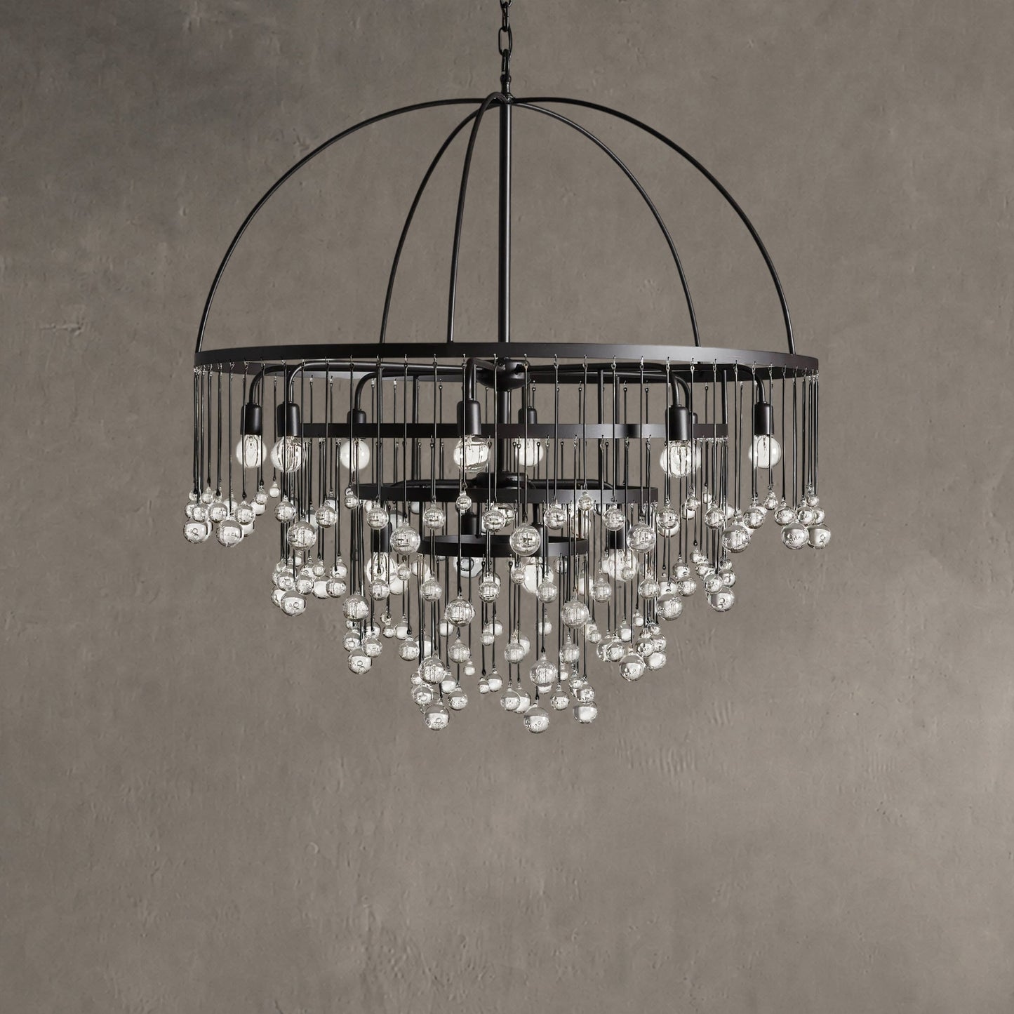 Aubrey Crystal Ball Round Chandelier 5 Light / 8 Light