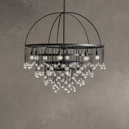 Aubrey Crystal Ball Round Chandelier 5 Light / 8 Light