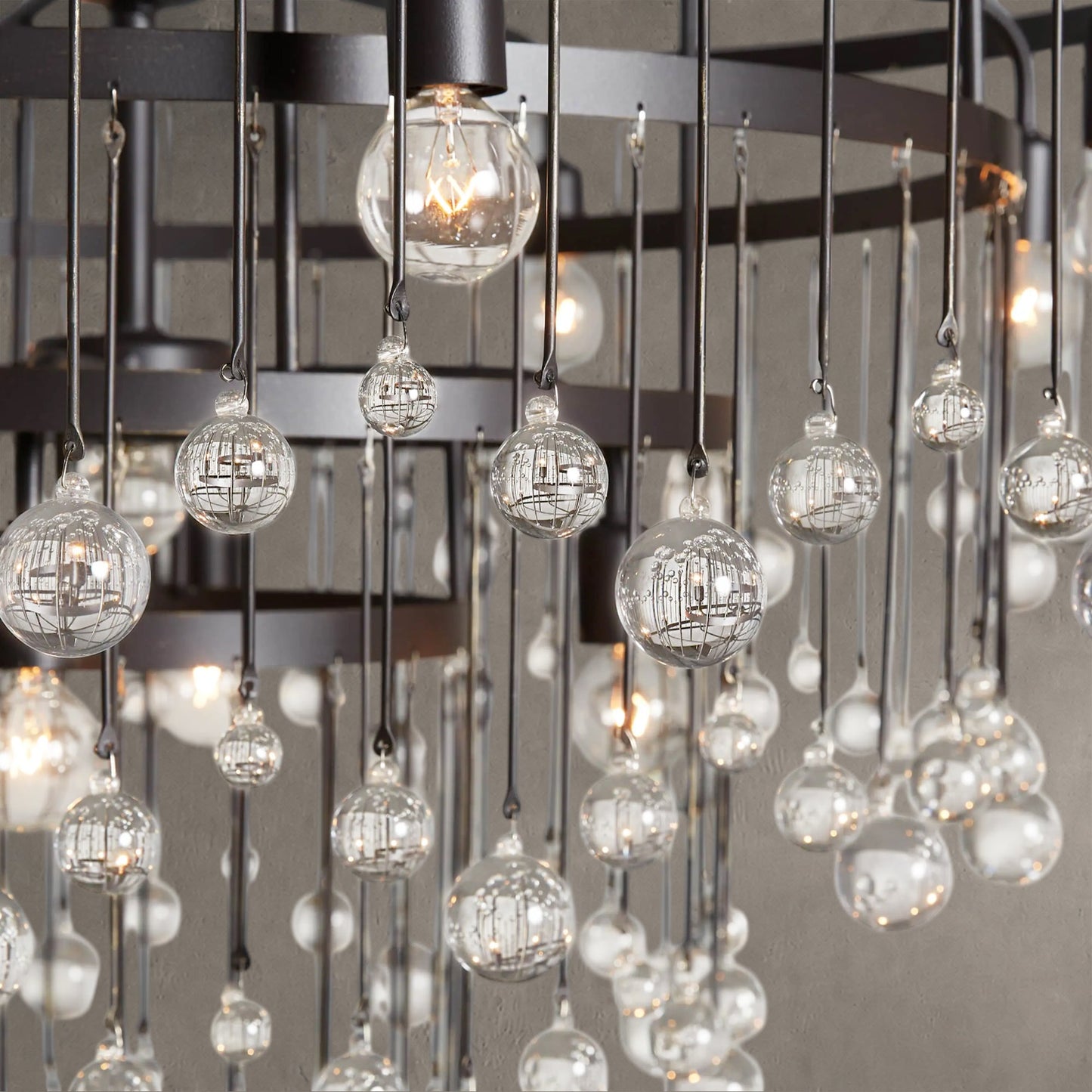 Aubrey Crystal Ball Round Chandelier 5 Light / 8 Light