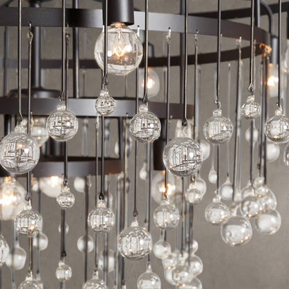Aubrey Crystal Ball Round Chandelier 5 Light / 8 Light