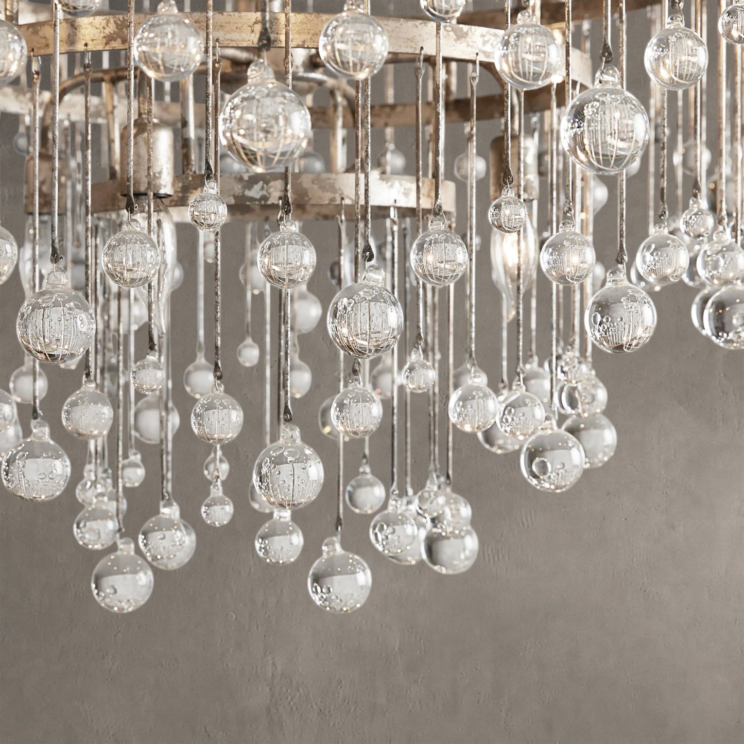 Aubrey Crystal Ball Round Chandelier 5 Light / 8 Light