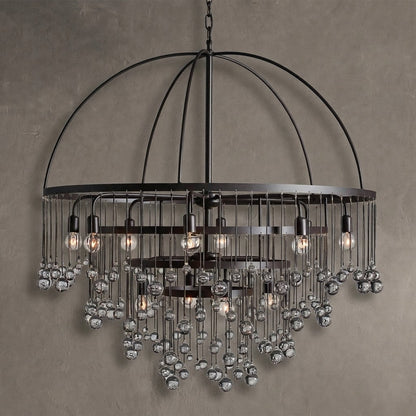 Aubrey Modern Crystal Ball 4 Tier Chandelier