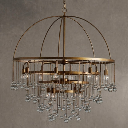 Aubrey Modern Crystal Ball 4 Tier Chandelier