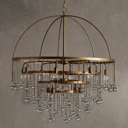 Aubrey Modern Crystal Ball 4 Tier Chandelier