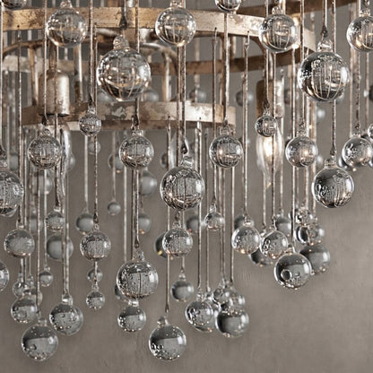 Aubrey Modern Crystal Ball 4 Tier Chandelier