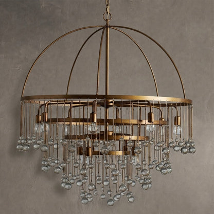 Aubrey Modern Crystal Ball 4 Tier Chandelier