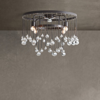 Aubrey Crystal Ball Flush mount