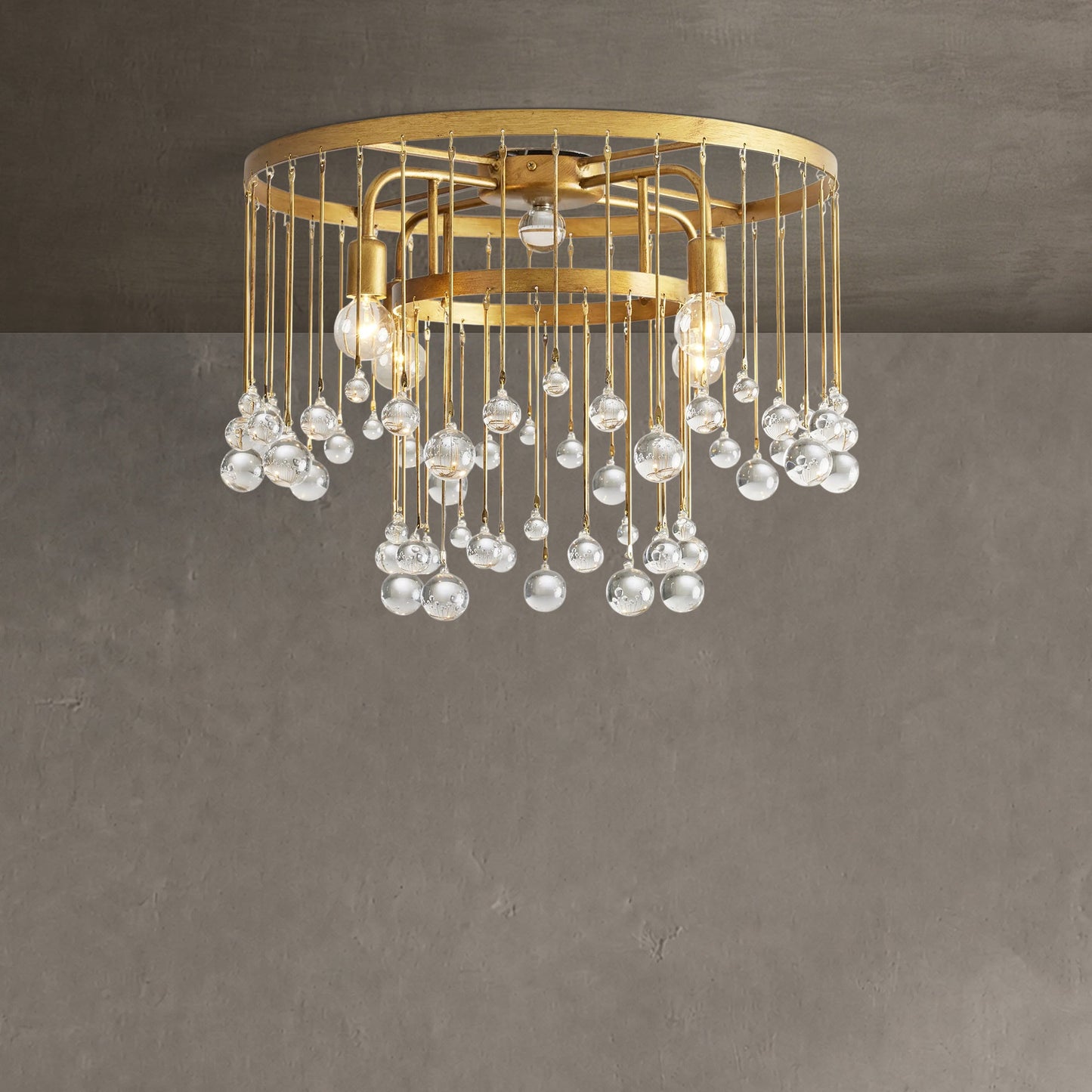 Aubrey Crystal Ball Flush mount