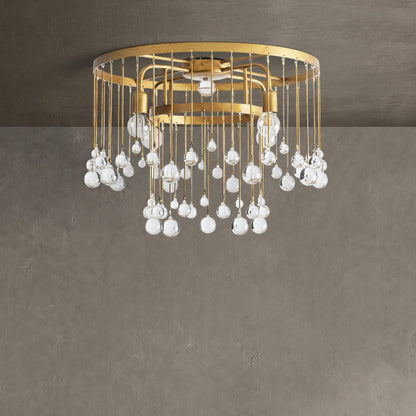 Aubrey Crystal Ball Flush mount