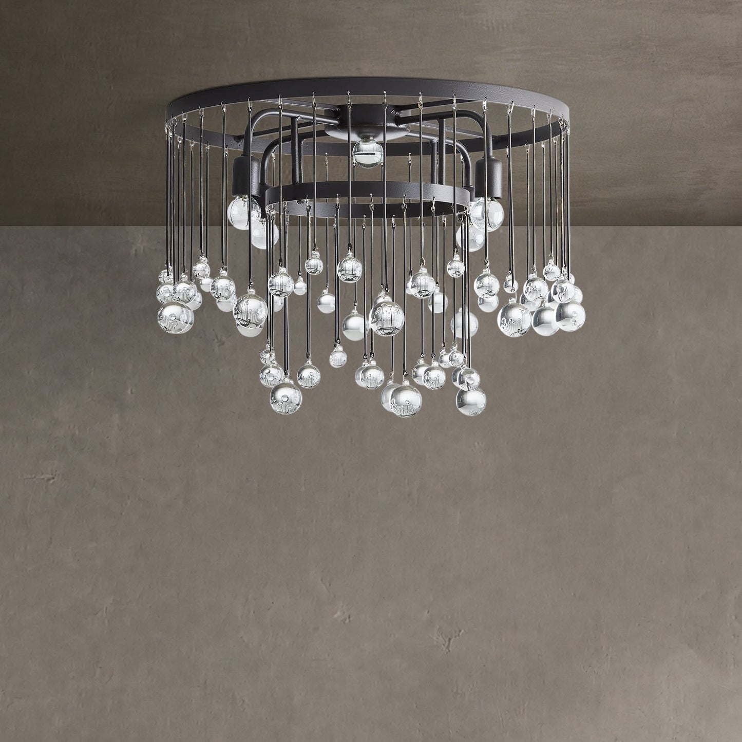 Aubrey Crystal Ball Flush mount