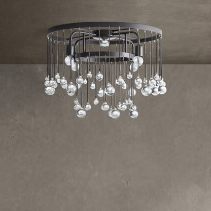Aubrey Crystal Ball Flush mount