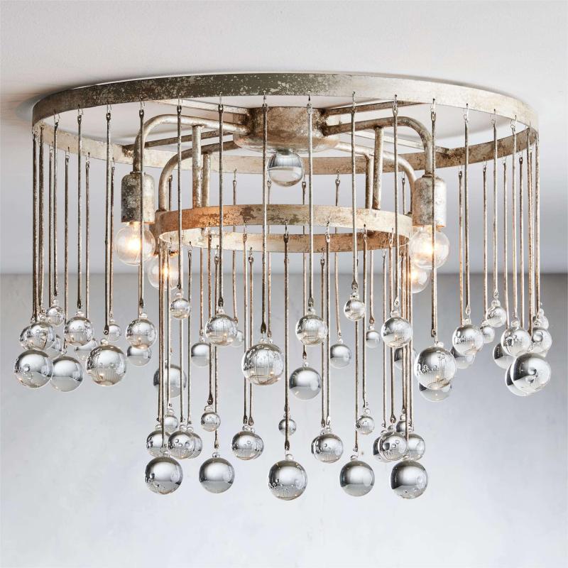 Aubrey Crystal Ball Flush mount