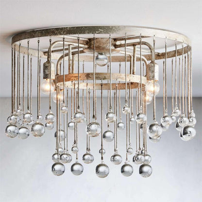 Aubrey Crystal Ball Flush mount