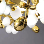 Luxury Escamoles Modern Linear Grape Chandelier