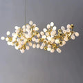 Luxury Escamoles Modern Linear Grape Chandelier