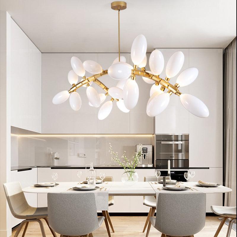 Artistic Linear Grape Chandelier 57" L