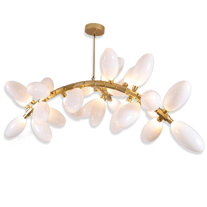 Artistic Linear Grape Chandelier 57" L