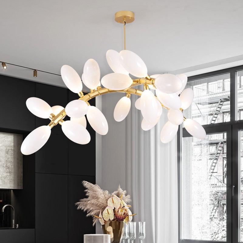 Artistic Linear Grape Chandelier 57" L
