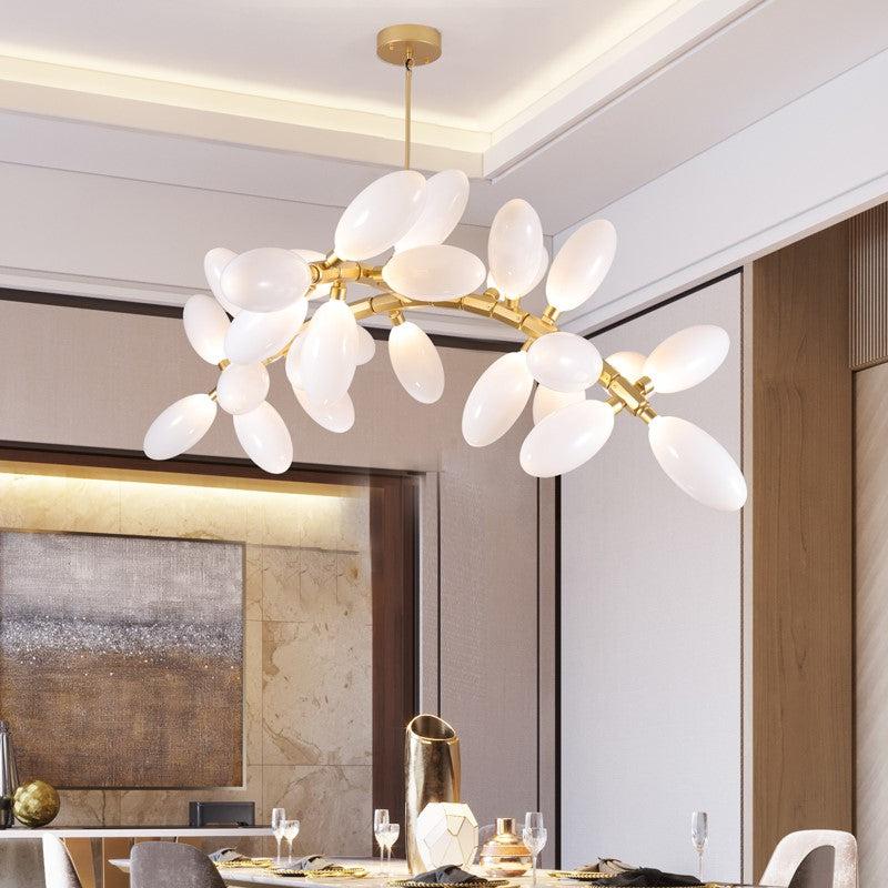 Artistic Linear Grape Chandelier 57" L