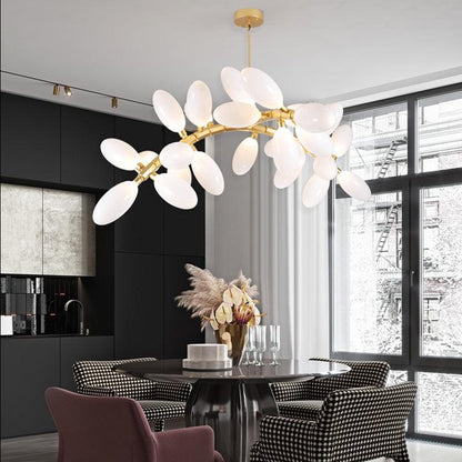 Artistic Linear Grape Chandelier 57" L
