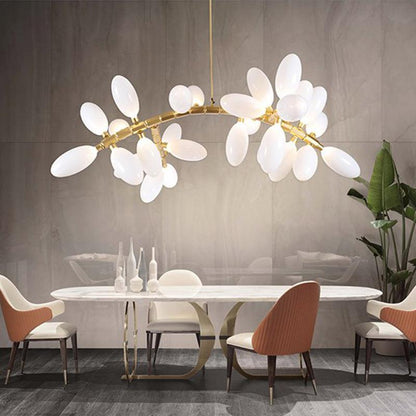 Artistic Linear Grape Chandelier 57" L