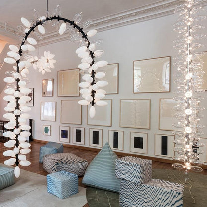 TLL Vertical Long Grape Chandelier