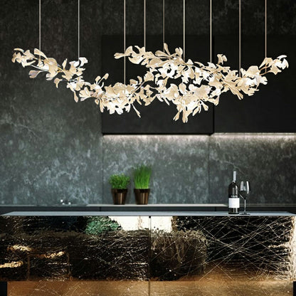 Extra Large Ceramic White Flower Chandelier