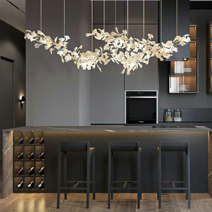 Extra Large Ceramic White Flower Chandelier