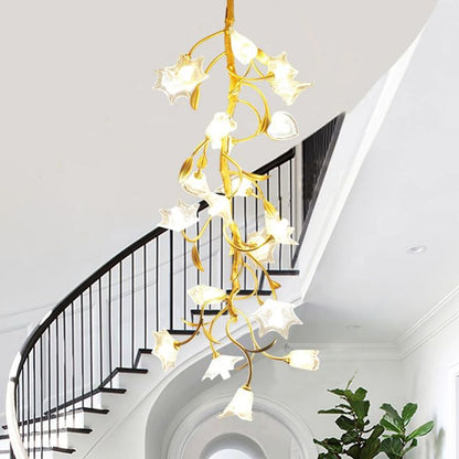 Flowers Craftsman Chandelier