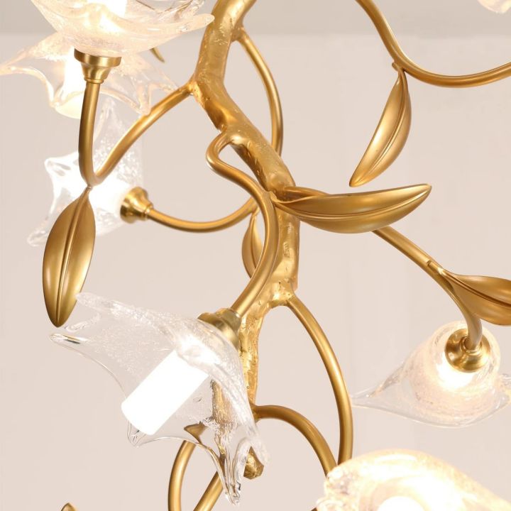 Flowers Craftsman Chandelier