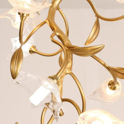 Flowers Craftsman Chandelier