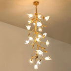 Flowers Craftsman Chandelier
