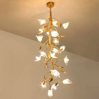 Flowers Craftsman Chandelier
