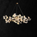 Gingko Ceramic Linear Branch Chandelier