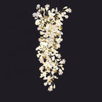 TLL Ginkgo Cascading A Branch Chandelier in Staircase