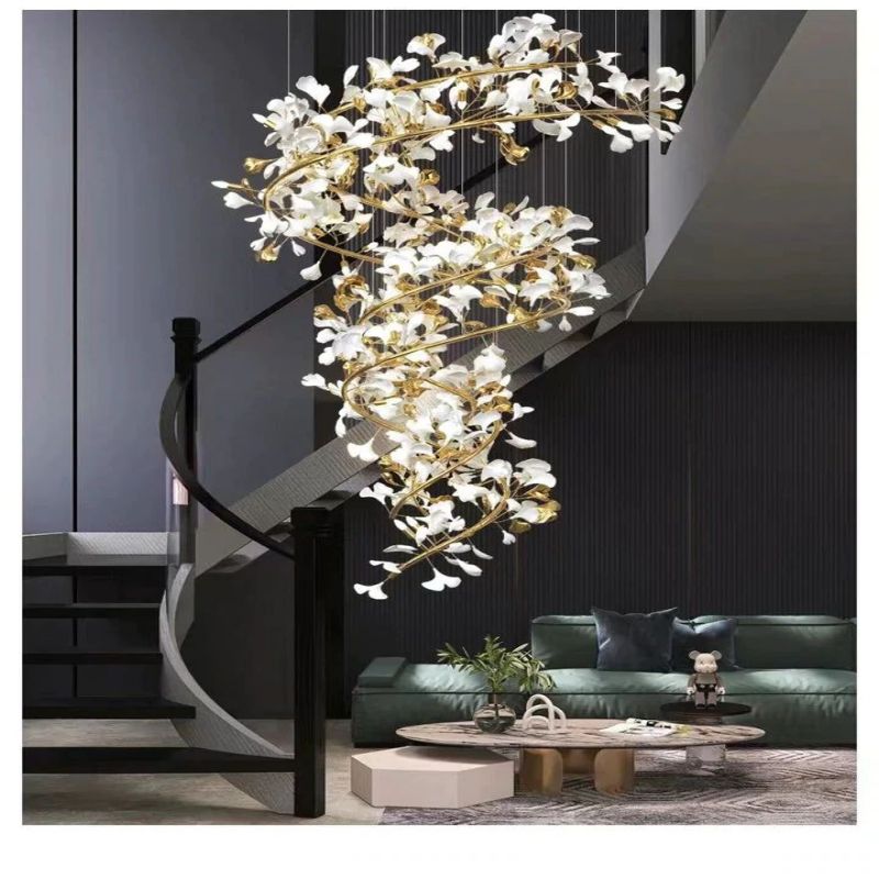 Ginkgo Ceramic Chandelier