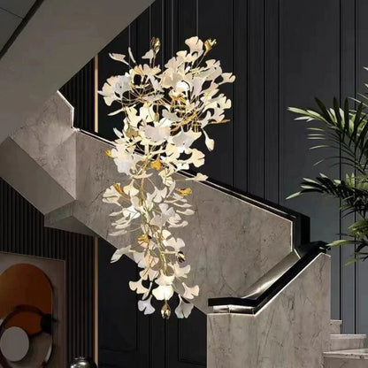Ginkgo Ceramic Chandelier