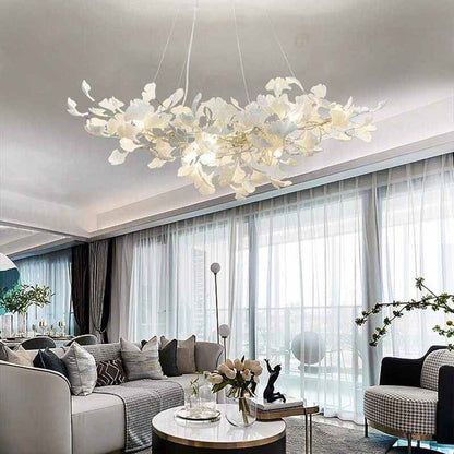 Ginkgo Ceramic Chandelier