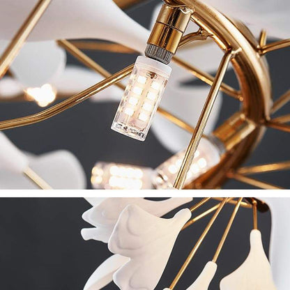 TLL Ginkgo Round Chandelier