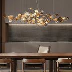 TLL Gold Leaf Chandelier