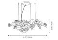 TLL Gold Leaf Chandelier